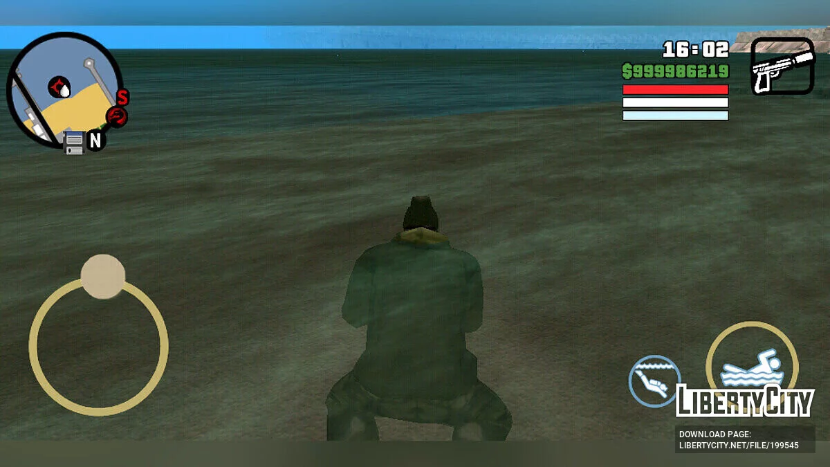 Разноцветные кнопки управления / GTA San Andreas (iOS, Android)
