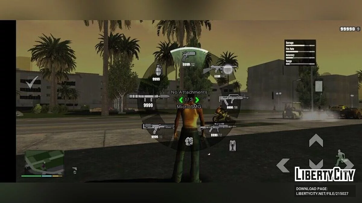 Оружие и звуки в стиле GTA 5 / GTA San Andreas (iOS, Android)