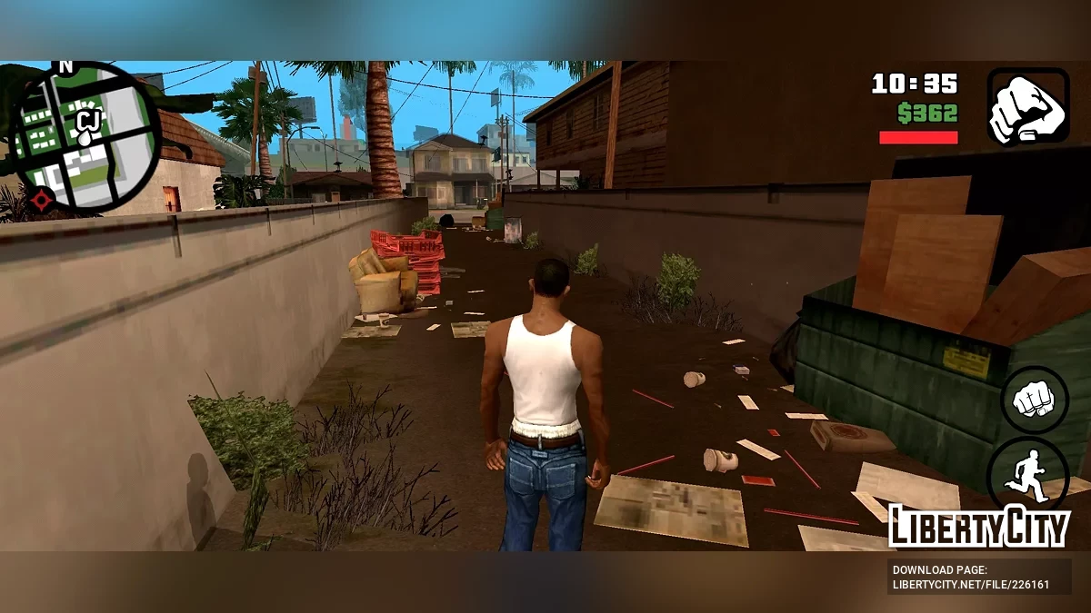 Больше объектов на Грув Стрит / GTA San Andreas (iOS, Android)