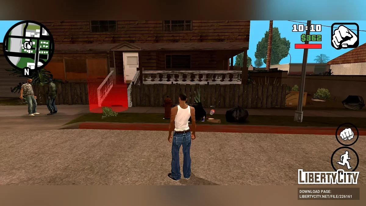Больше объектов на Грув Стрит / GTA San Andreas (iOS, Android)