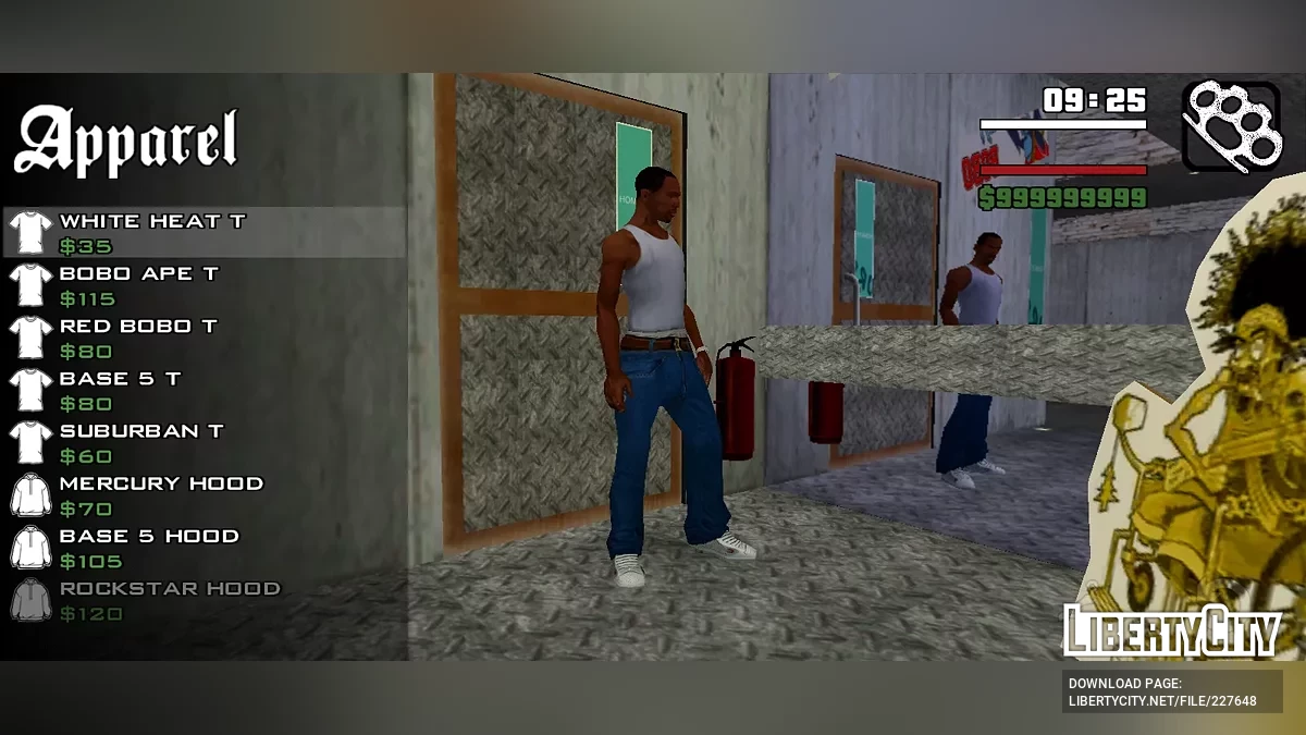 Быстрая смена одежды / GTA San Andreas (iOS, Android)
