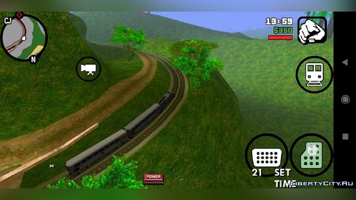 Поезд использует другой путь V2 для GTA San Andreas (iOS, Android) - Картинка #2