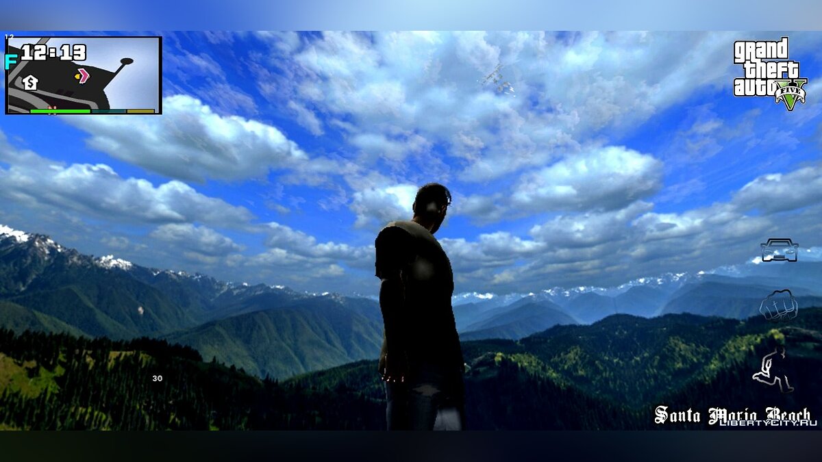 Реалистичные 4K облака (HD Skybox) для GTA San Andreas (iOS, Android) - Картинка #5