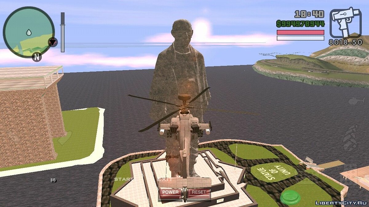 Statue of Unity in San Andreas V2 для GTA San Andreas (iOS, Android) - Картинка #4