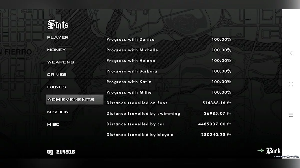 GTA SA Android Save By Bunik v2 - Сохрание на 100% / GTA San Andreas (iOS, Android)