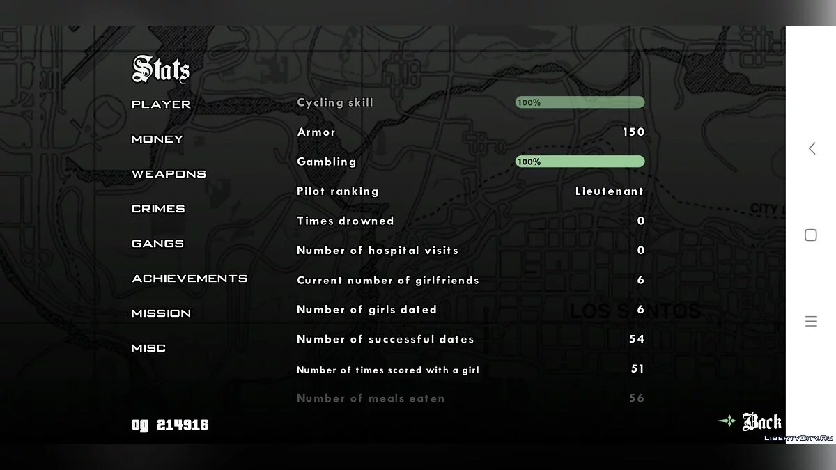 GTA SA Android Save By Bunik v2 - Сохрание на 100% / GTA San Andreas (iOS, Android)