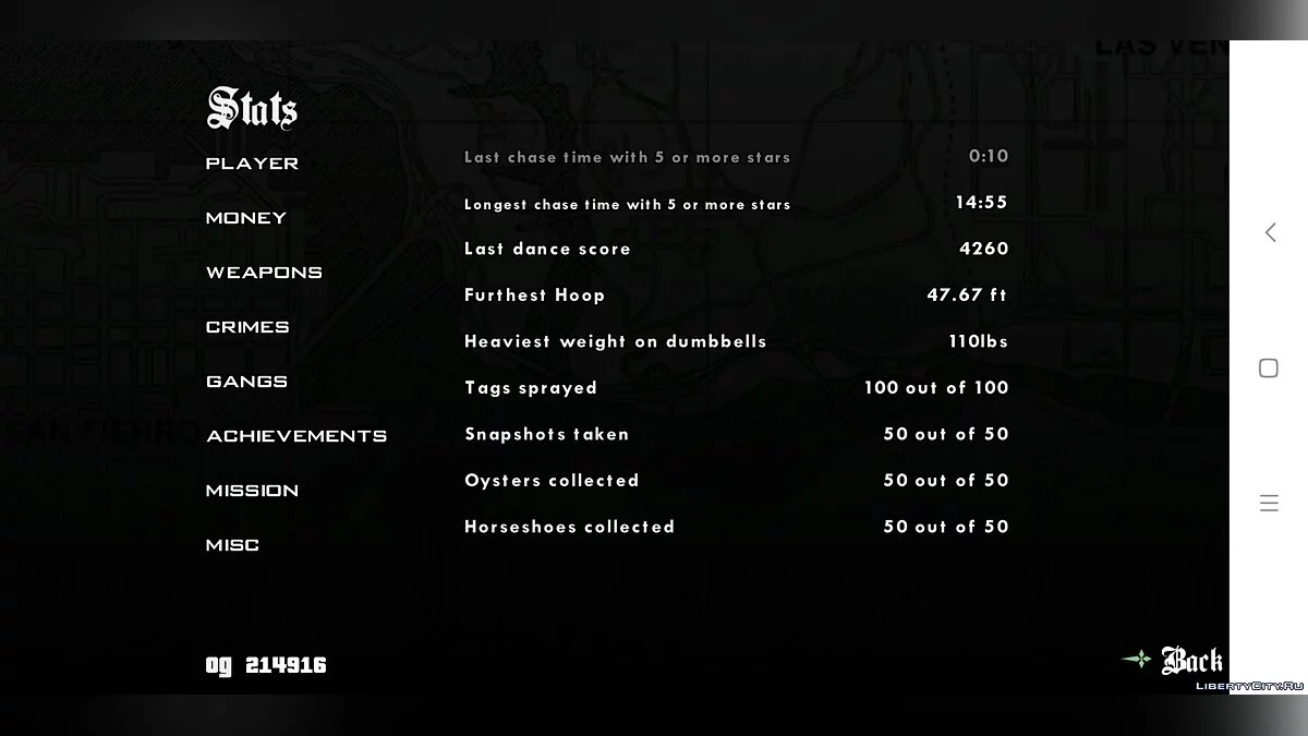 GTA SA Android Save By Bunik v2 - Сохрание на 100% / GTA San Andreas (iOS, Android)