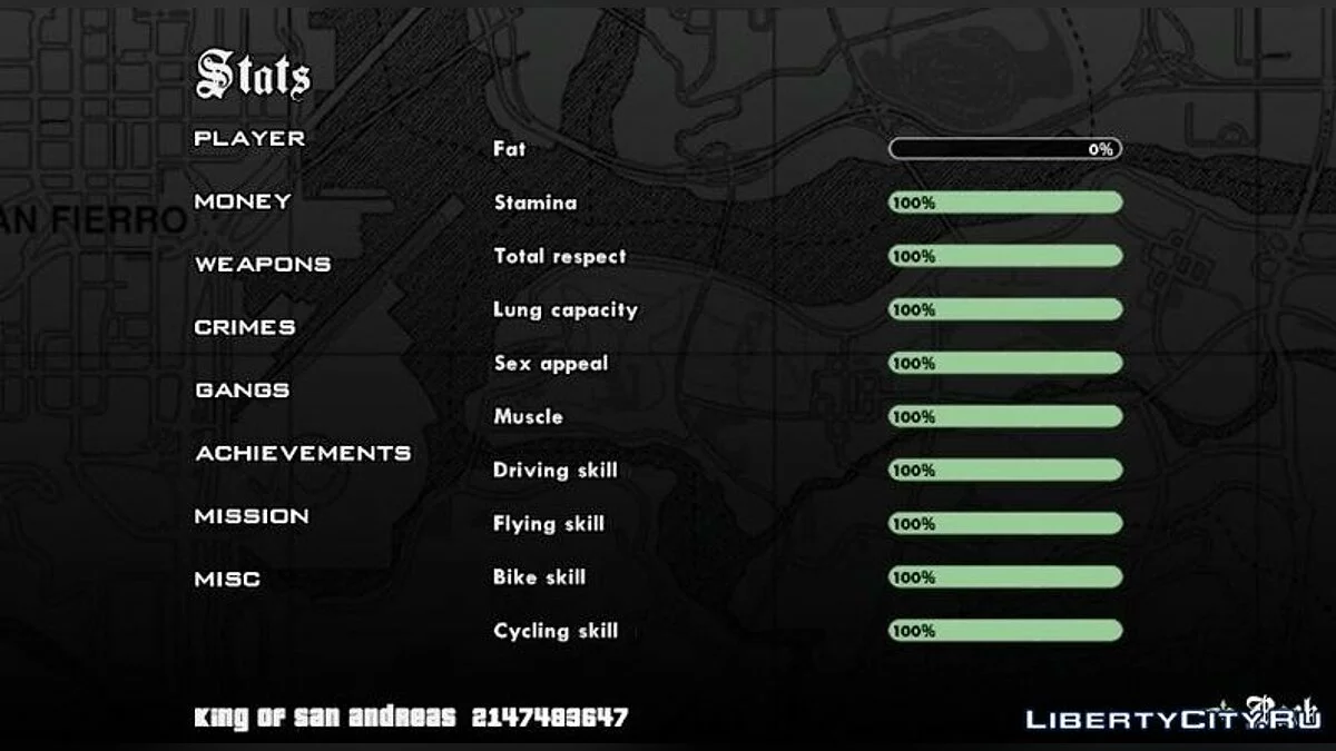 100% save для GTA SA Android - Король Сан-Андреас / GTA San Andreas (iOS, Android)