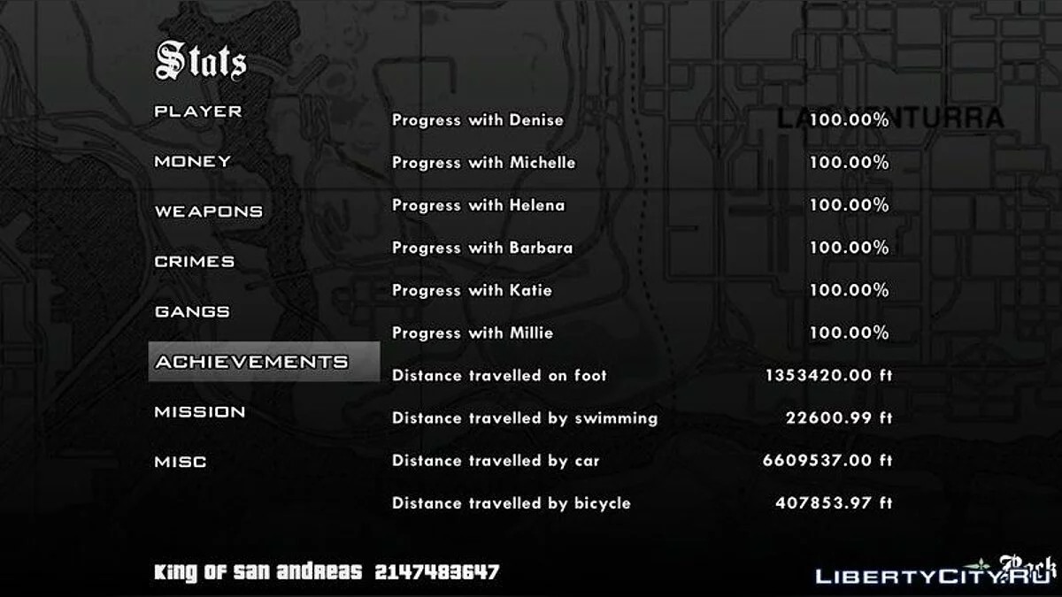 100% пройдено (Король Сан-Андреас), гангстерские войны / GTA San Andreas (iOS, Android)