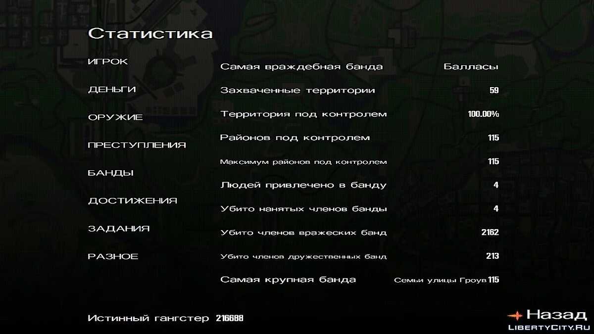 Пройдено 99.47%, навыки прокачаны, Лос-Сантос захвачен / GTA San Andreas (iOS, Android)