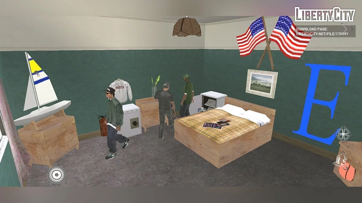 Новые вещи для дома Карла (без КЛЕО) / GTA San Andreas (iOS, Android)