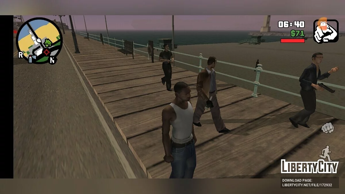 Стартовое сохранение с бандитскими территориями / GTA San Andreas (iOS, Android)