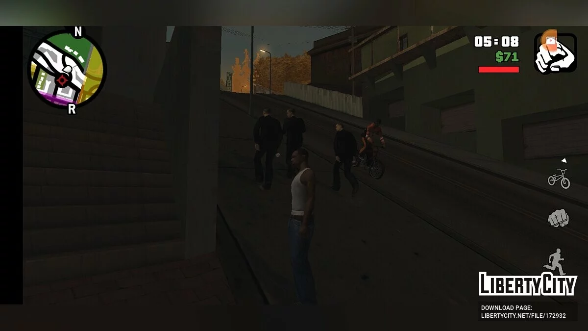 Стартовое сохранение с бандитскими территориями / GTA San Andreas (iOS, Android)