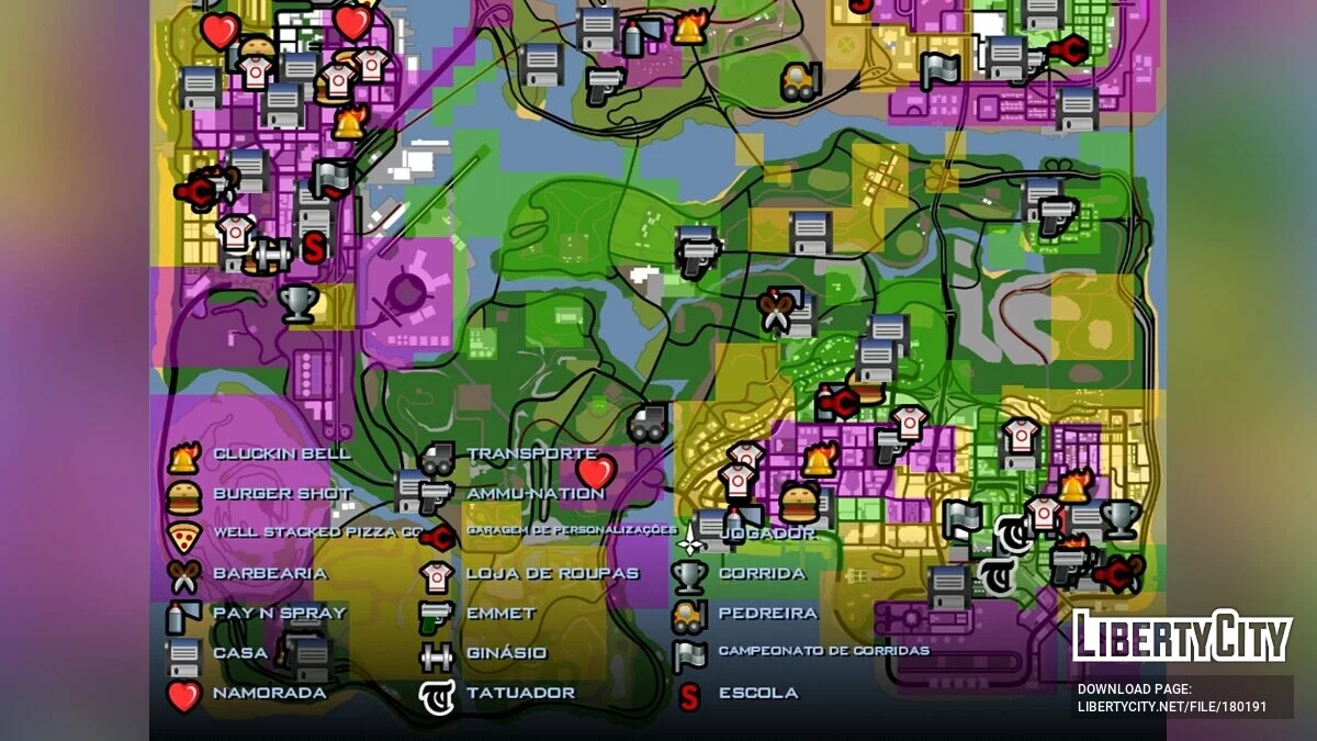 100% с расширенными территориями банд / GTA San Andreas (iOS, Android)