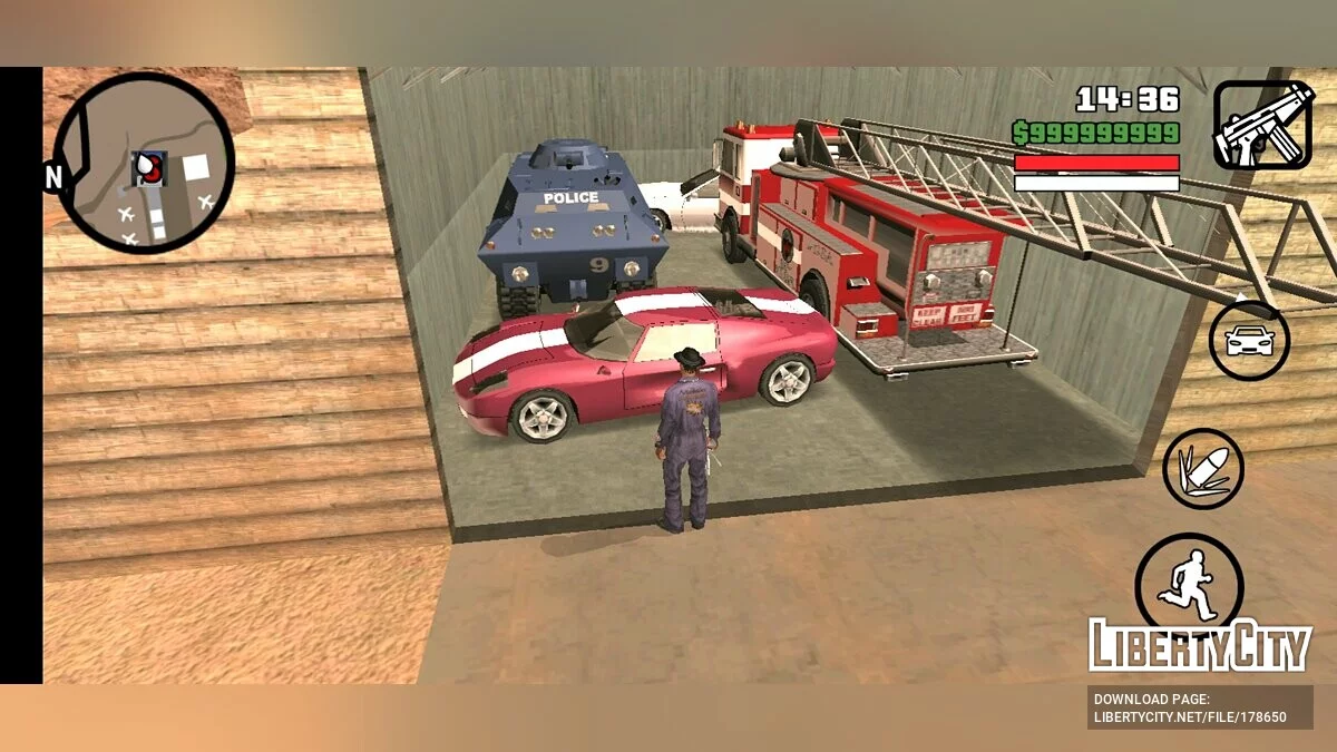 Сохранение 100% с 56 уникальными транспортами / GTA San Andreas (iOS, Android)