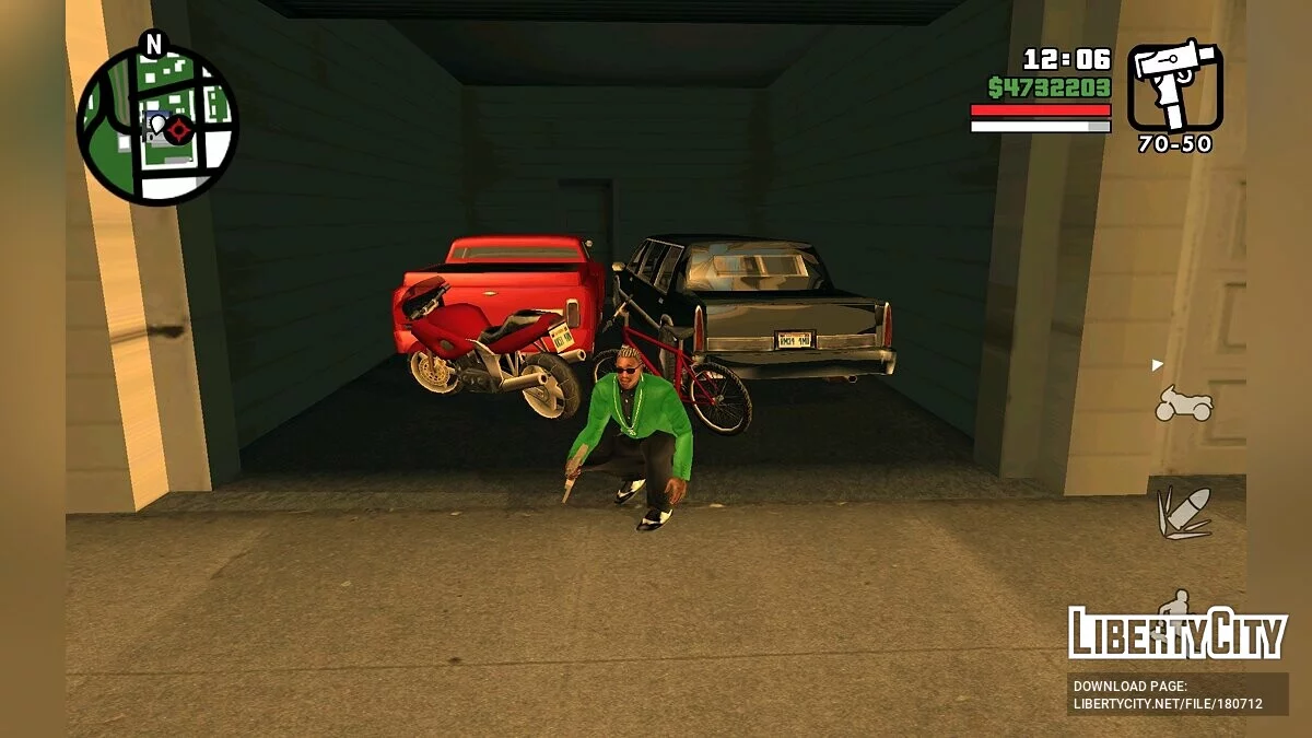 Сохранение 100% с уникальным транспортом / GTA San Andreas (iOS, Android)