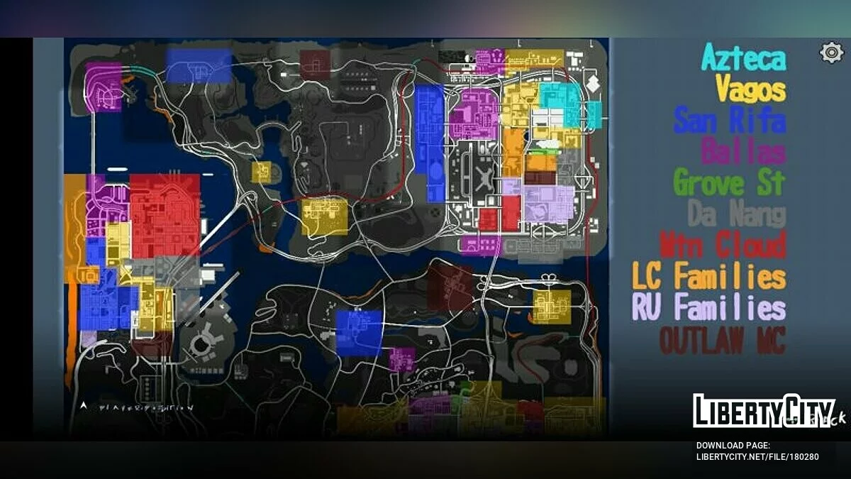 Стартовое сохранение с бандами / GTA San Andreas (iOS, Android)