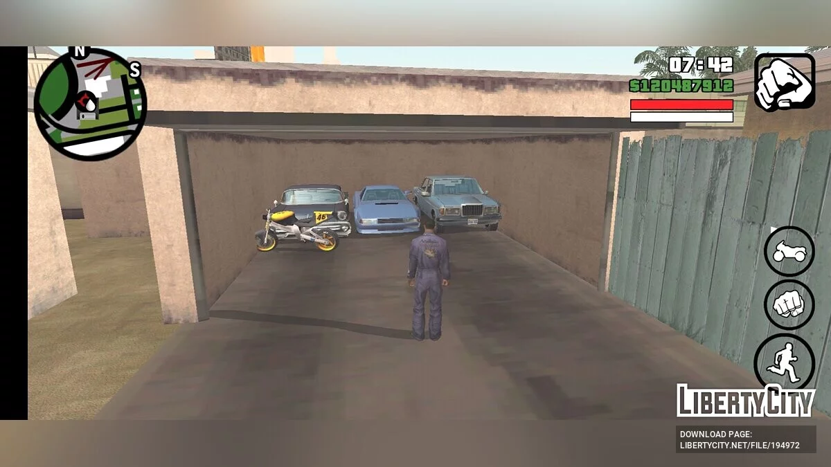 Сохранение перед последней миссией Лос Сантоса с уникальным транспортом / GTA San Andreas (iOS, Android)