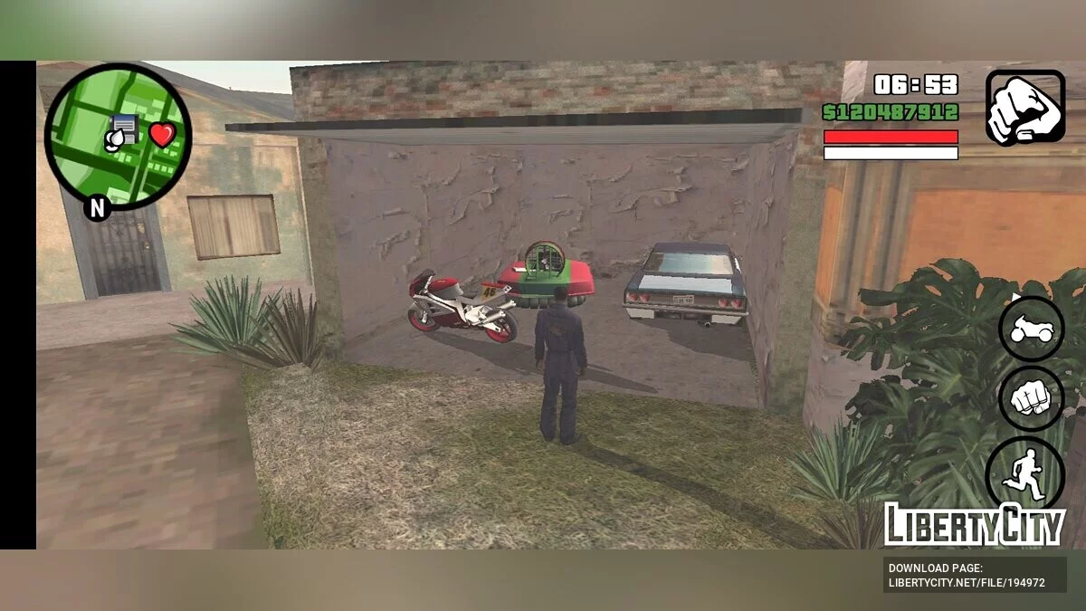 Сохранение перед последней миссией Лос Сантоса с уникальным транспортом / GTA San Andreas (iOS, Android)