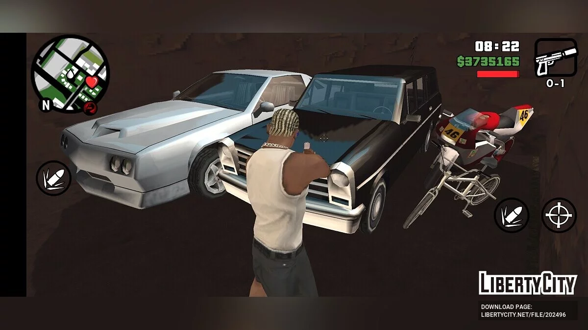 Стартовое сохранение с модом Hot Coffee / GTA San Andreas (iOS, Android)