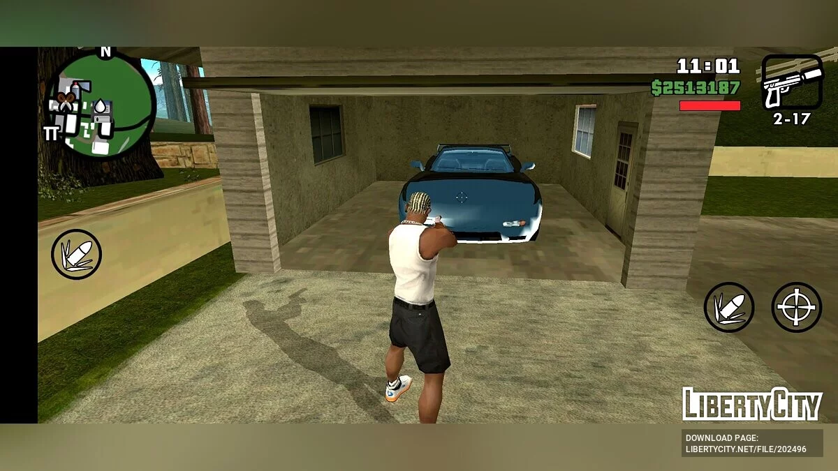 Стартовое сохранение с модом Hot Coffee / GTA San Andreas (iOS, Android)