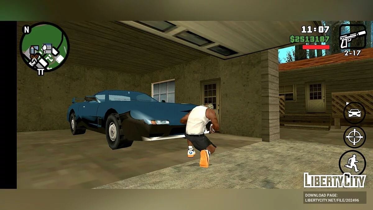 Стартовое сохранение с модом Hot Coffee / GTA San Andreas (iOS, Android)