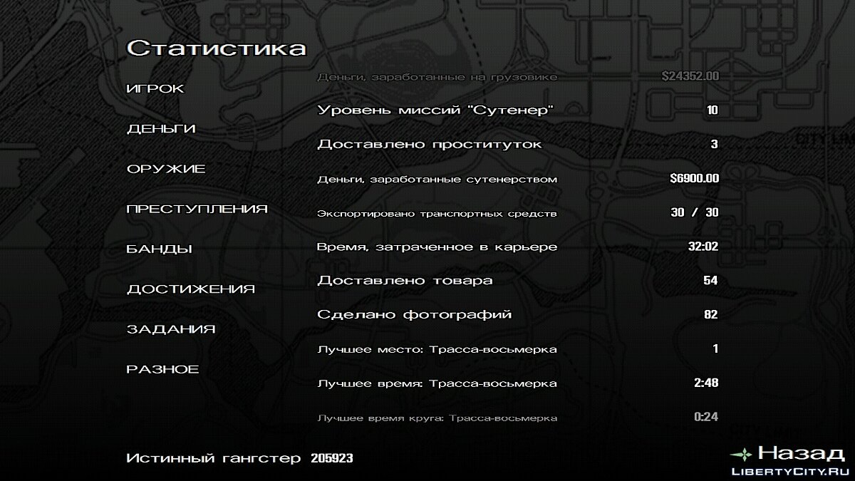 100% сохранение - "Истинный гангстер" для GTA San Andreas (iOS, Android) - Картинка #9