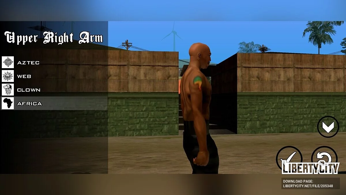 Разноцветная татуировка