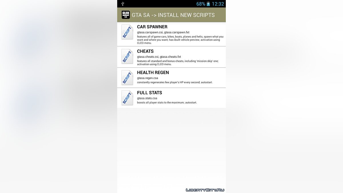 Скачать Библиотека CLEO 1.1.0 (для Android) для GTA San Andreas (iOS,  Android)