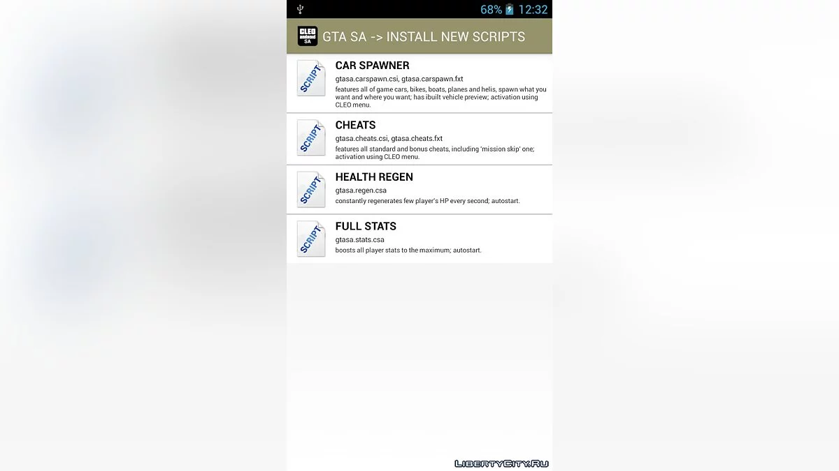 Библиотека CLEO 1.1.0 (для Android) / GTA San Andreas (iOS, Android)