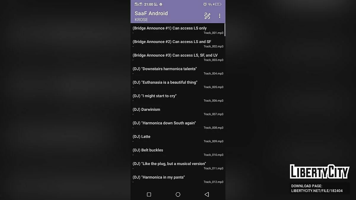 SaaF Android / GTA San Andreas (iOS, Android)