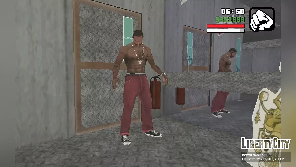Обновлённые текстуры джинсов для Си-Джея / GTA San Andreas (iOS, Android)