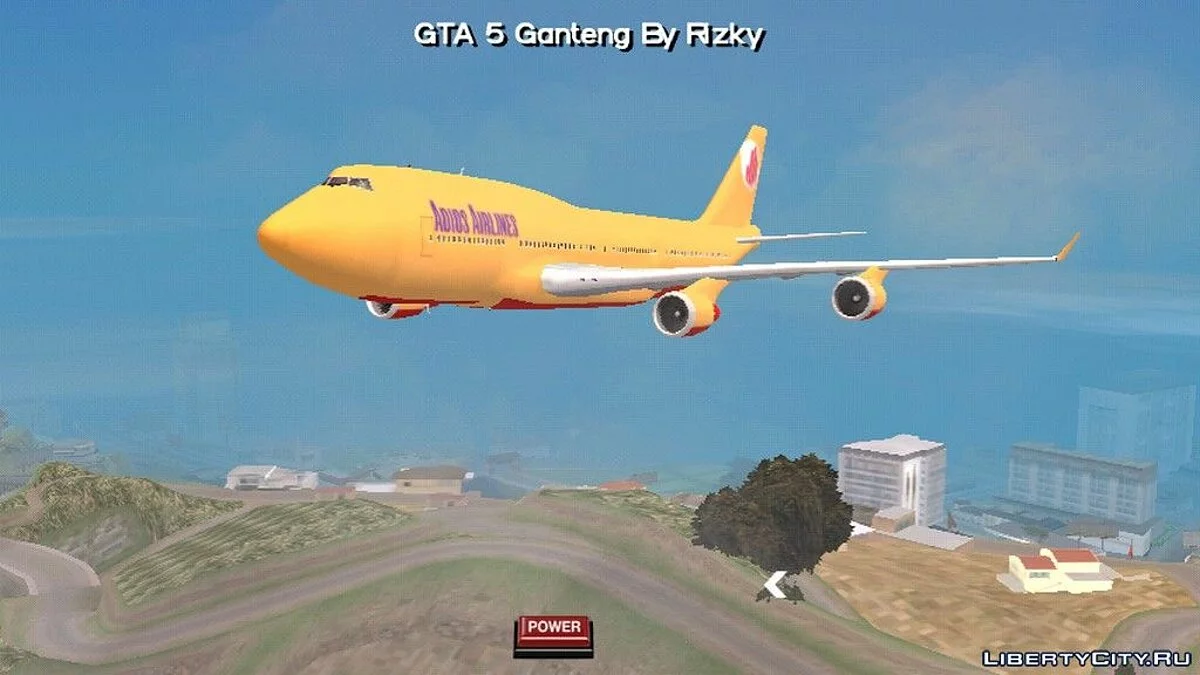 Самолет Боинг с раскраской Adios Airline / GTA San Andreas (iOS, Android)
