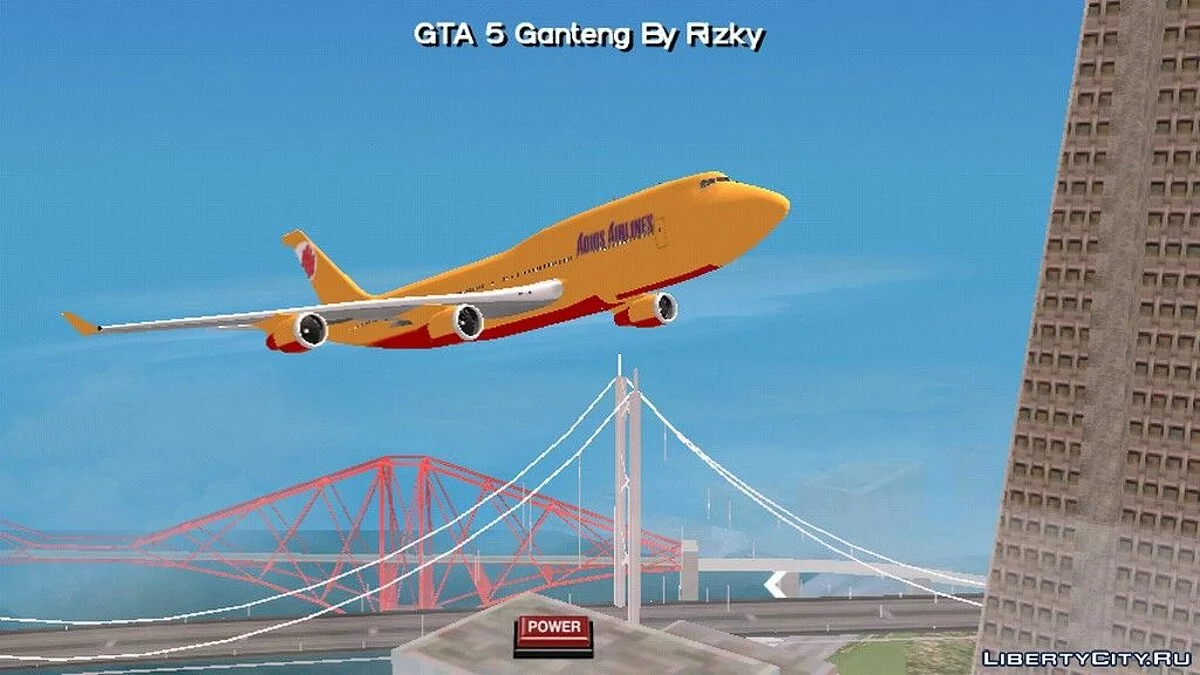 Самолет Боинг с раскраской Adios Airline / GTA San Andreas (iOS, Android)