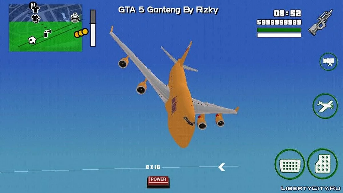 Самолет Боинг с раскраской Adios Airline / GTA San Andreas (iOS, Android)