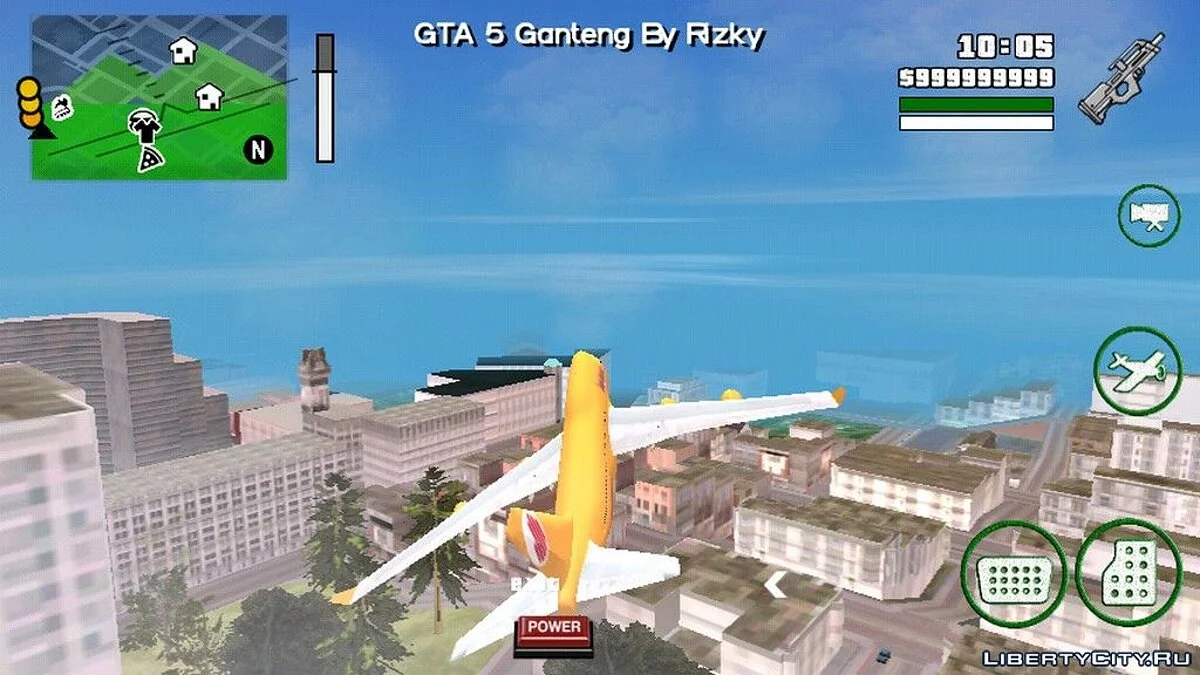 Самолет Боинг с раскраской Adios Airline / GTA San Andreas (iOS, Android)