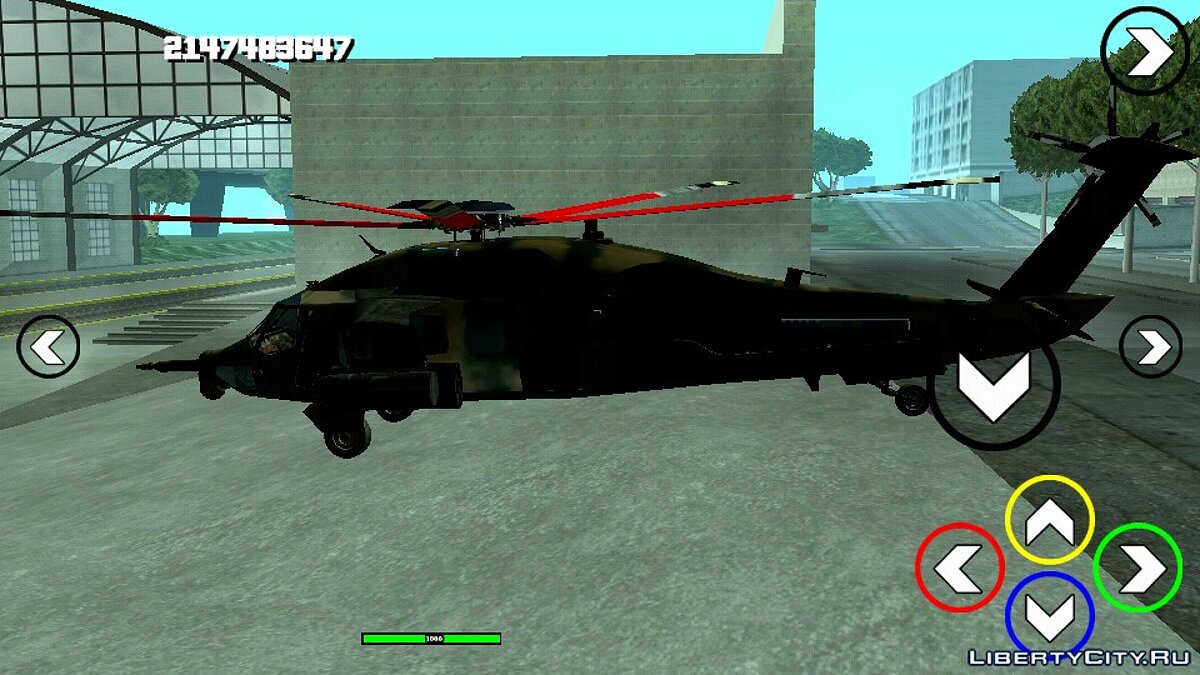 Скачать Black Hawk Raindanc (только DFF) для GTA San Andreas (iOS, Android)