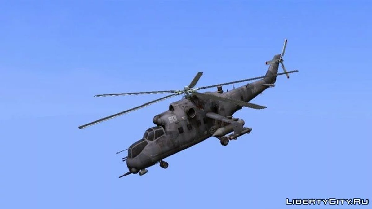 Mil-Mi 24D Hind from COD Series  / GTA San Andreas (iOS, Android)