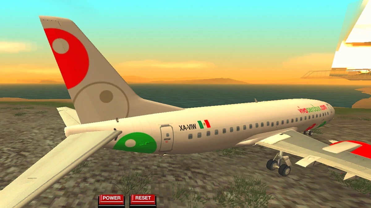 Boeing 737 «VivaAerobus»  / GTA San Andreas (iOS, Android)
