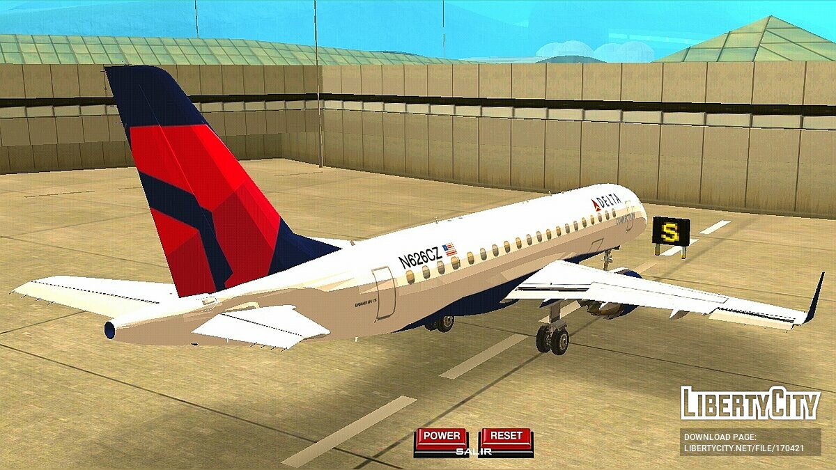 Embraer E-Jet 175 - Delta Airlines для GTA San Andreas (iOS, Android) - Картинка #4
