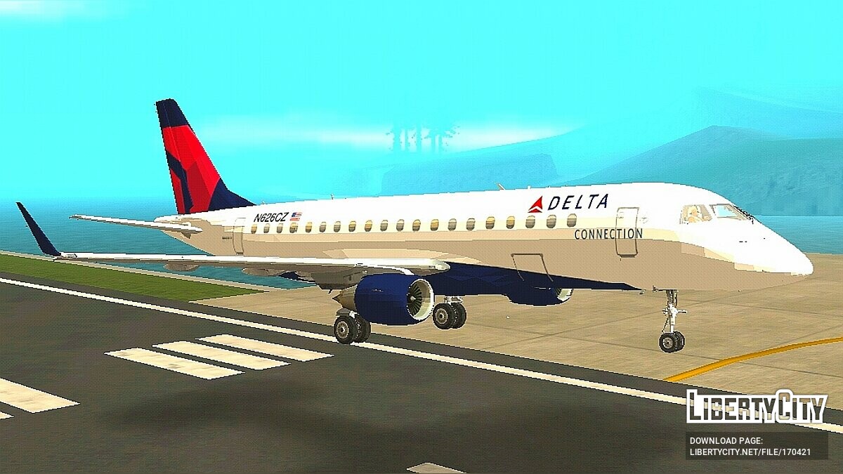 Embraer E-Jet 175 - Delta Airlines для GTA San Andreas (iOS, Android) - Картинка #1