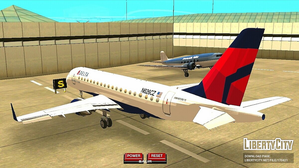 Embraer E-Jet 175 - Delta Airlines для GTA San Andreas (iOS, Android) - Картинка #3