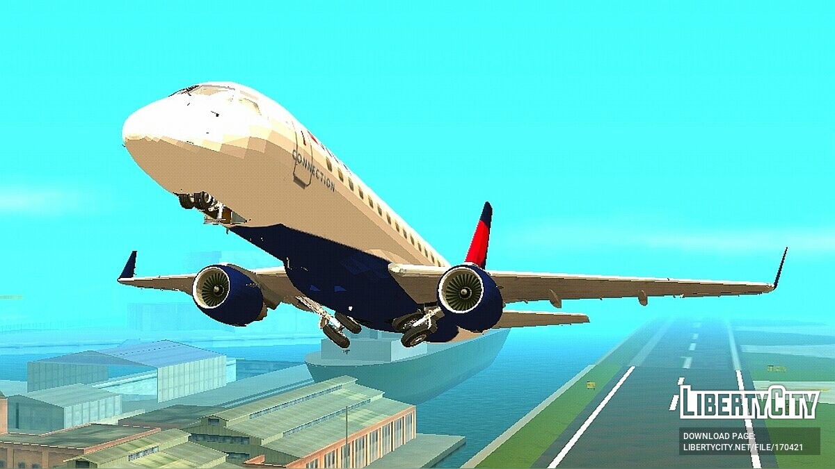 Embraer E-Jet 175 - Delta Airlines для GTA San Andreas (iOS, Android) - Картинка #5
