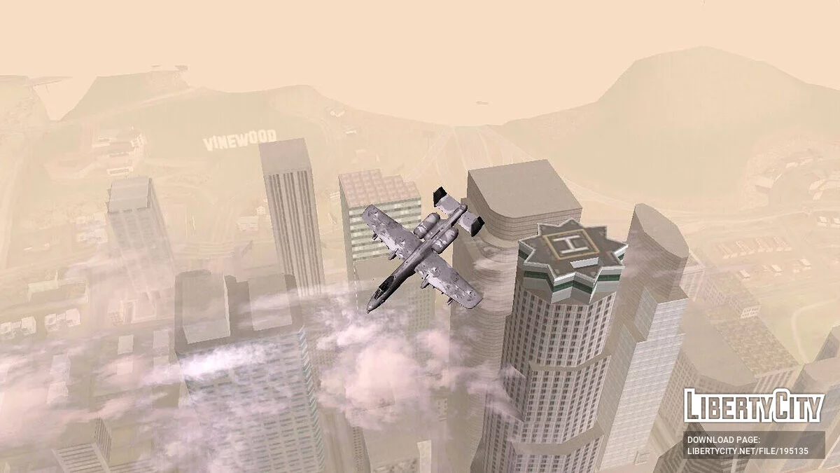 A-10 Thunderbolt [Только DFF] / GTA San Andreas (iOS, Android)