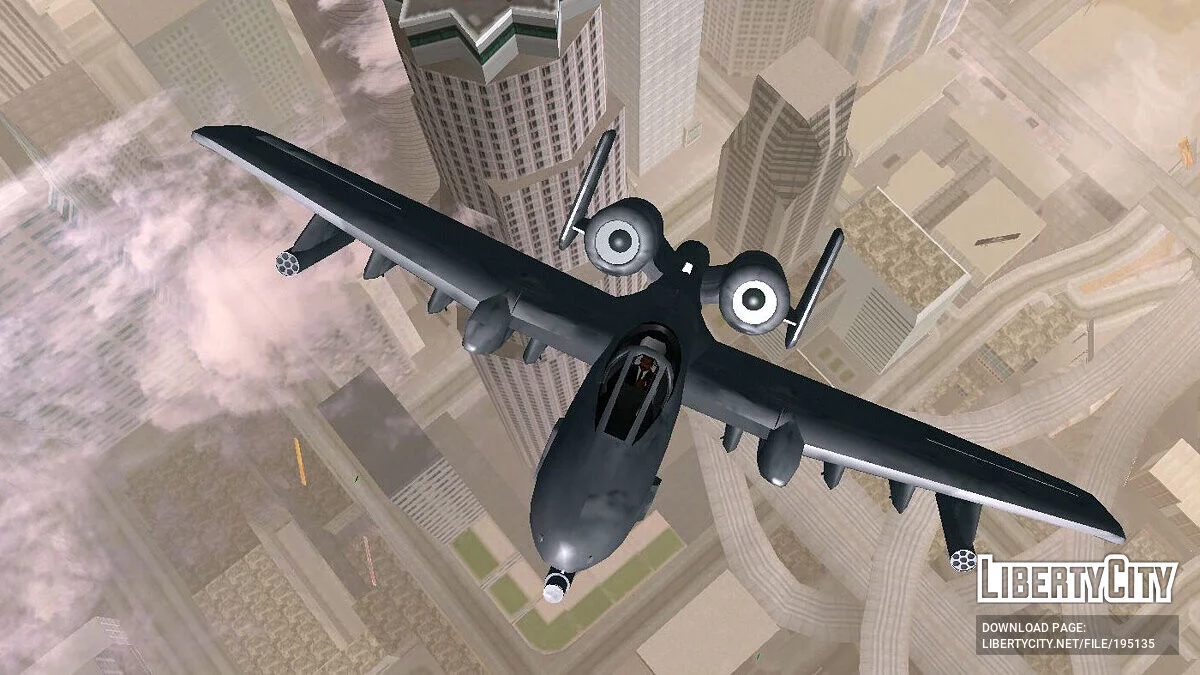 A-10 Thunderbolt [Только DFF] / GTA San Andreas (iOS, Android)