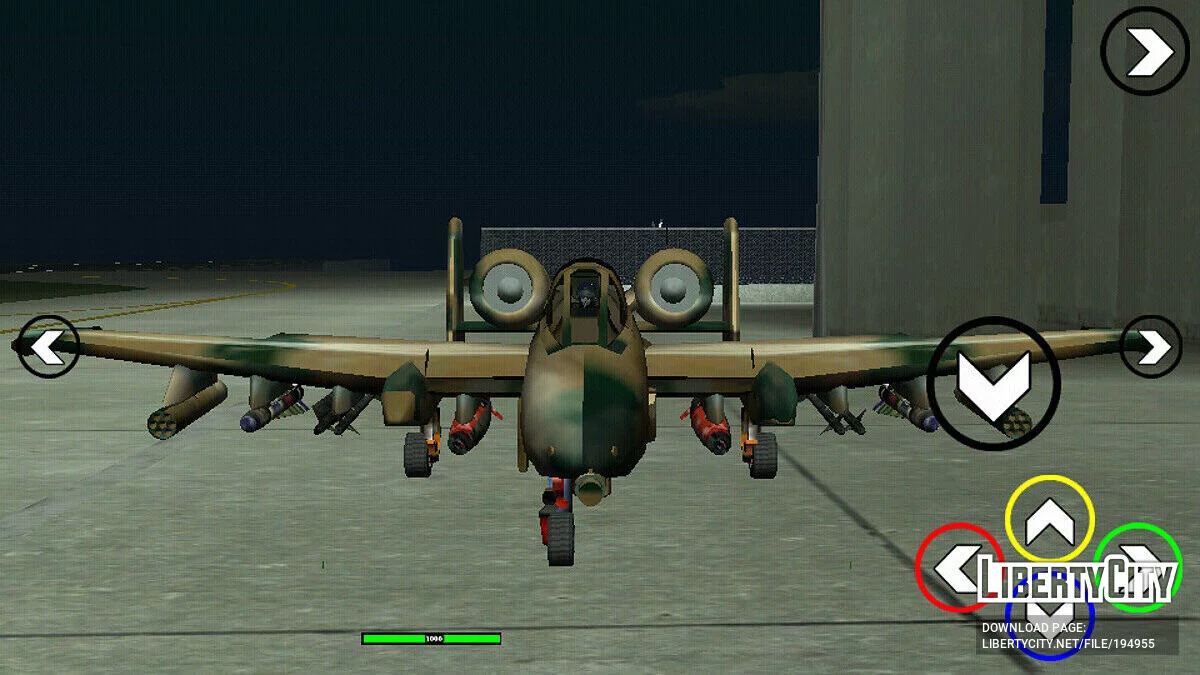 A-10 Warthog Rustler V2 / GTA San Andreas (iOS, Android)
