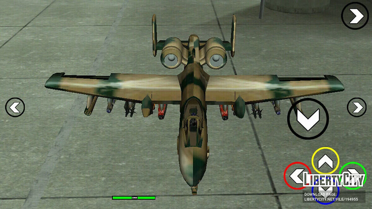 A-10 Warthog Rustler V2 / GTA San Andreas (iOS, Android)