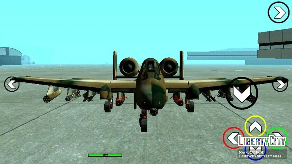 A-10 Warthog Rustler v3 / GTA San Andreas (iOS, Android)