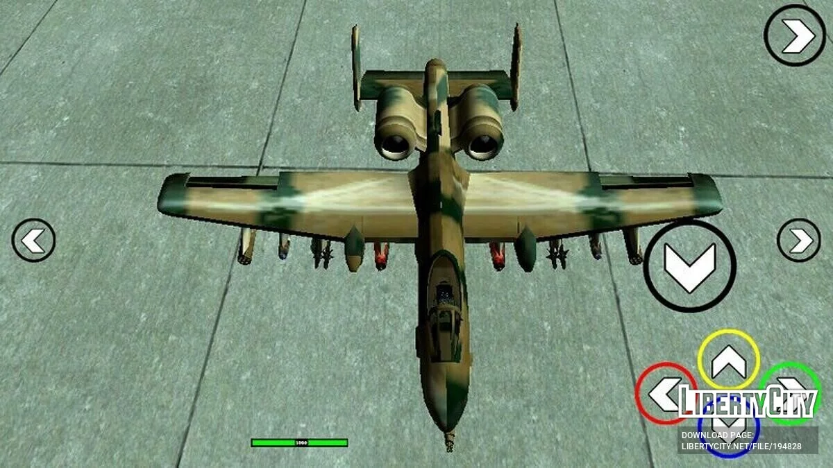 A-10 Warthog Rustler v3 / GTA San Andreas (iOS, Android)