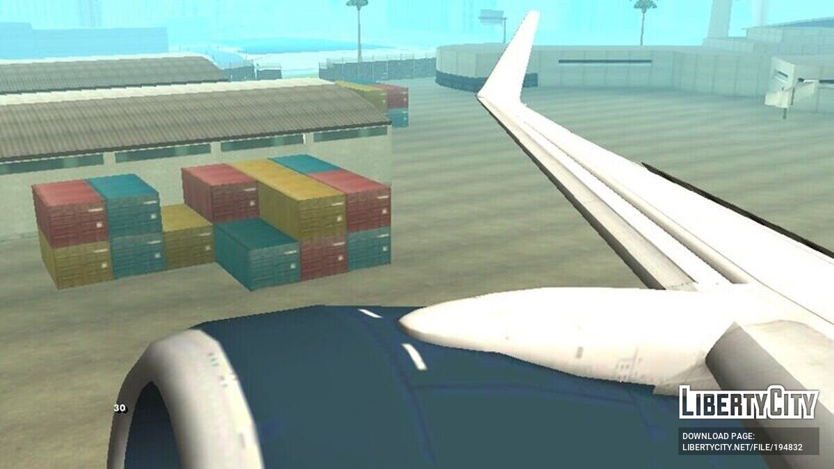 Скачать B737-800 old United Airlines для GTA San Andreas (iOS, Android)